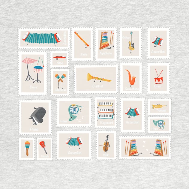 musical stamps by ellyro